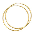 14KY 2MM BUD DC ENDLESS HOOP (60MM)
