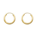 14KY 2MM BUD DC ENDLESS HOOP (15MM)