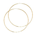 14KY 1.5MM FACETED RD TB HOOP (55MM)