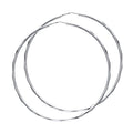 14KW 1.5MM FACETED RD TB HOOP (45MM)
