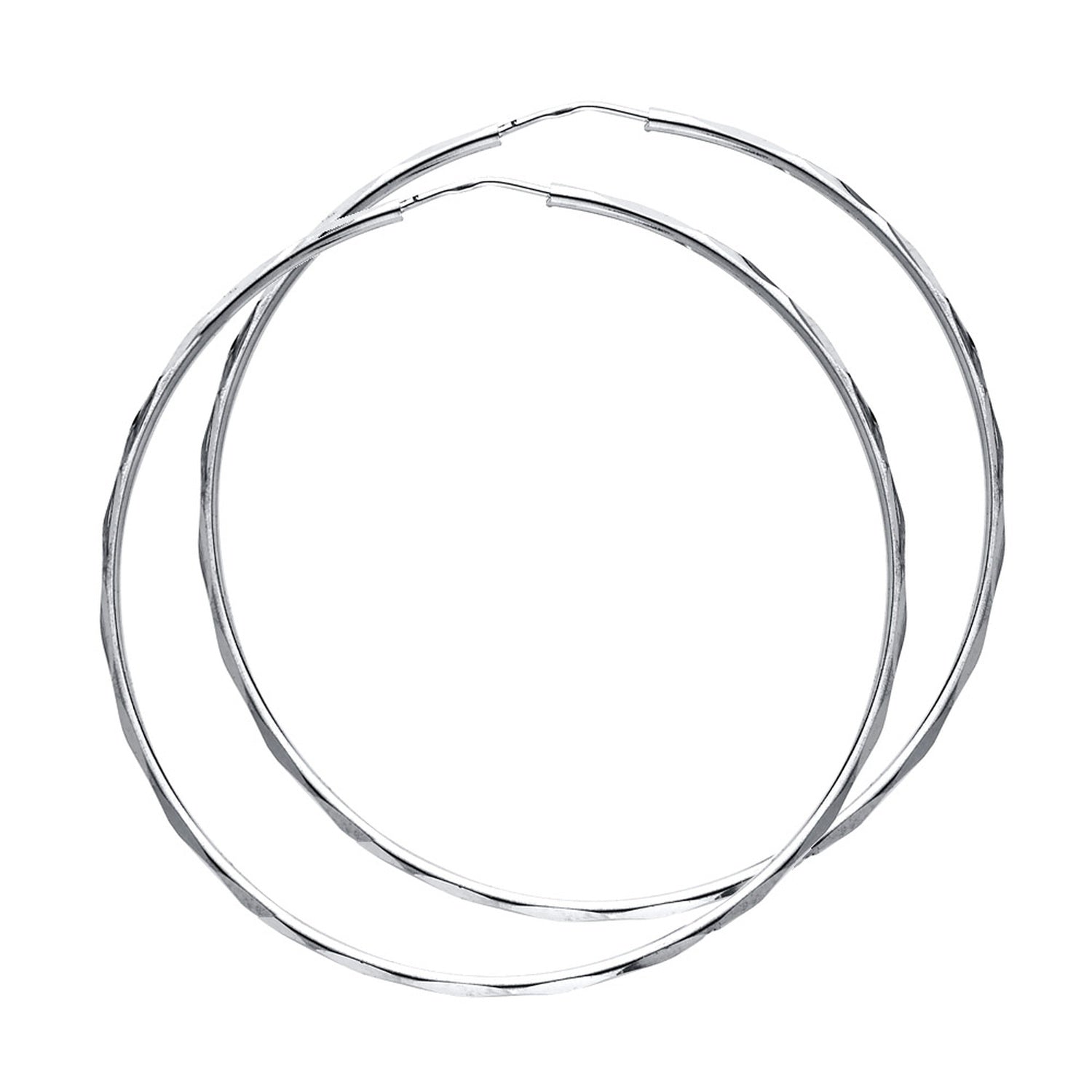 14KW 1.5MM FACETED RD TB HOOP (45MM)