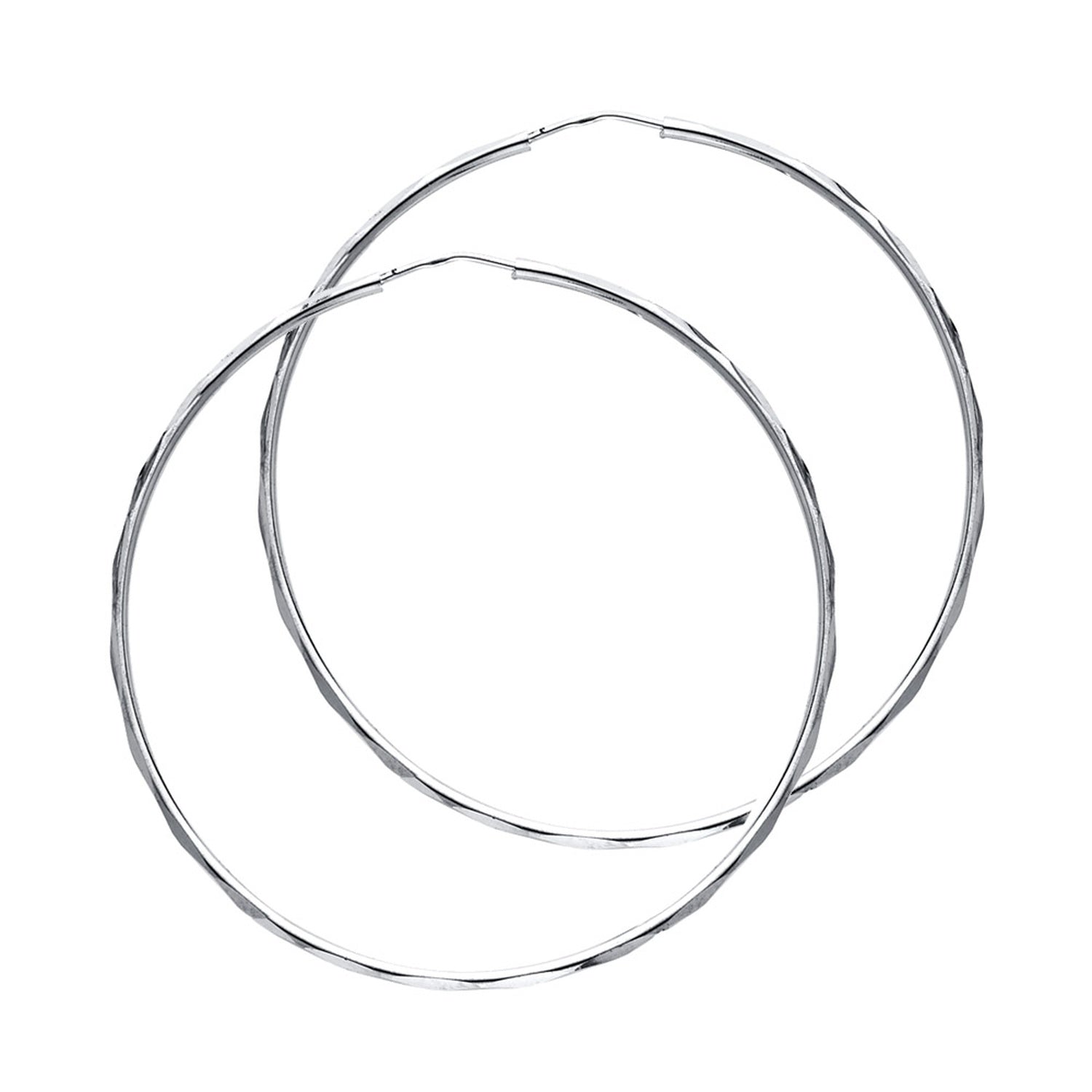 14KW 1.5MM FACETED RD TB HOOP (35MM)