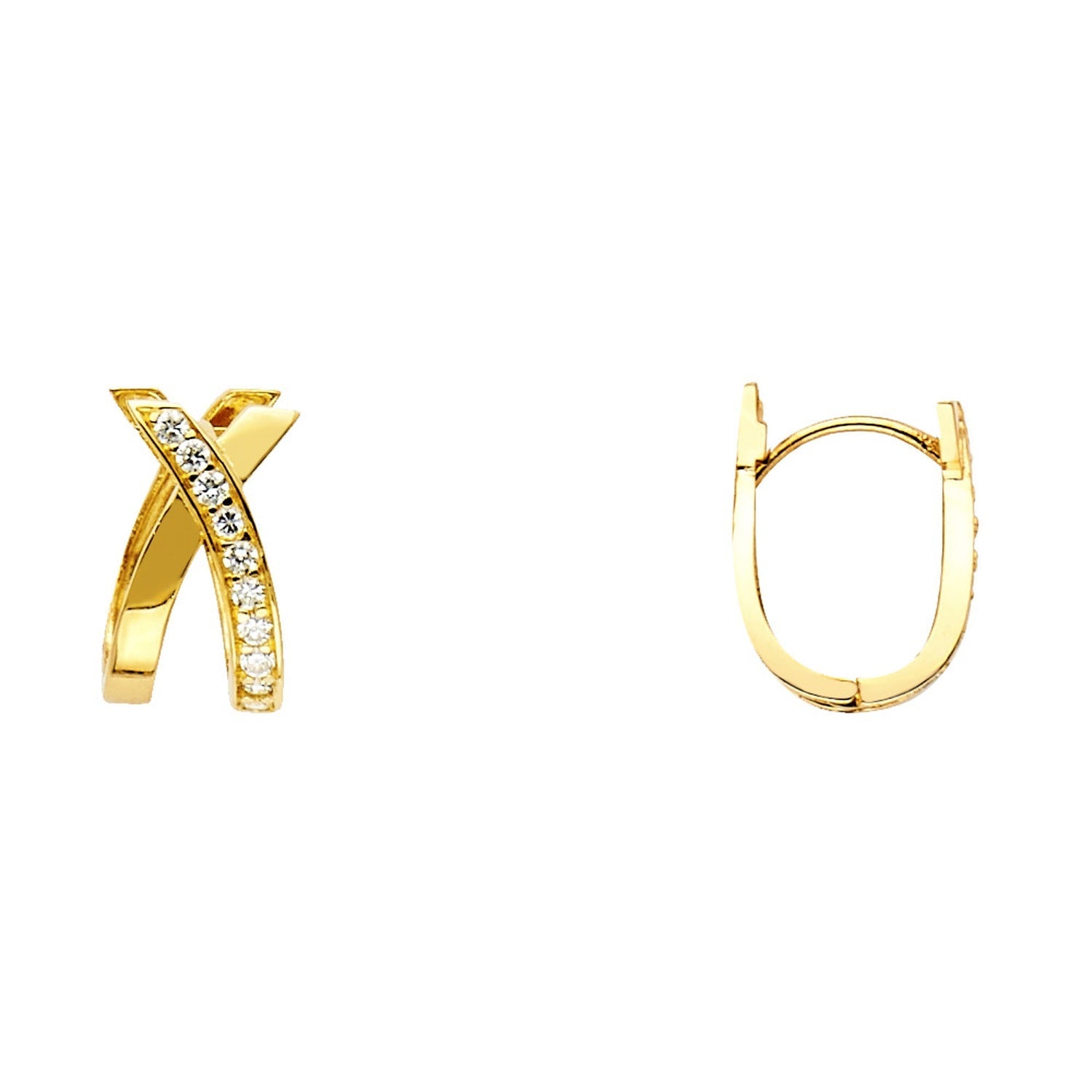 14KY X DESIGN RD CZ U-SH EA (8X15MM)