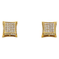 14KY SQUARE CZ EARRINGS (ER314)