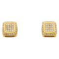 14KY SQUARE CZ EARRINGS (ER315)