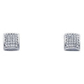 14KW FANCY CZ EARRINGS (ER316W)