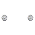 14KW CZ EARRINGS (ER321W)