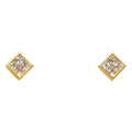 14KY SQUARE CZ EARRINGS (ER325)