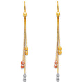 14K 3C HANGING EARRINGS (ER368)