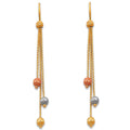 14K 3C HANGING EARRINGS (ER373)