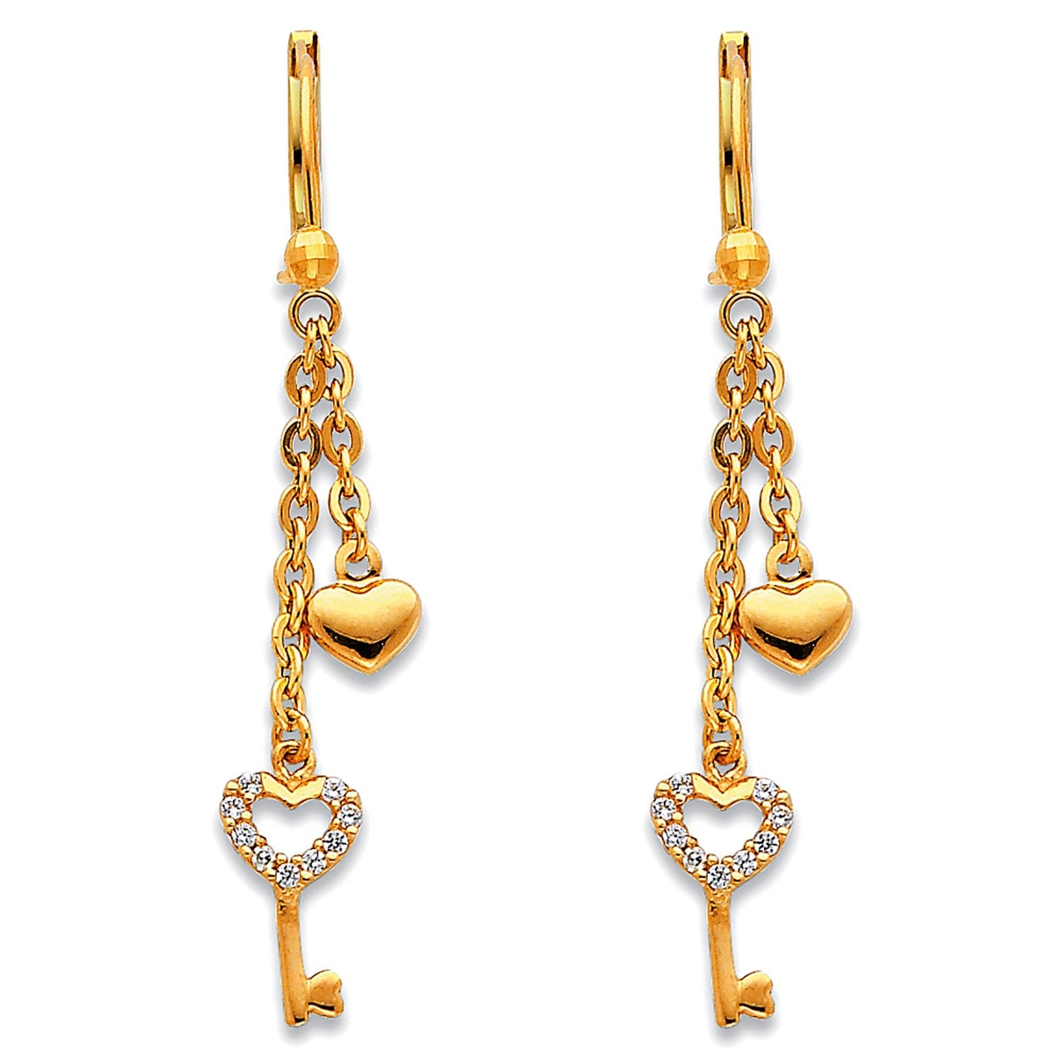 14KY HANGING EARRINGS (ER375)