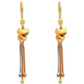 14K 3C HANGING EARRINGS (ER378)