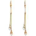 14K 3C HANGING EARRINGS (ER380)