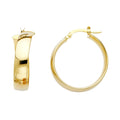 14KY M.HOOP EARRINGS (ER475)