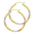 14K 3C 2MM RD TUBE DC RD HOOP (25MM)