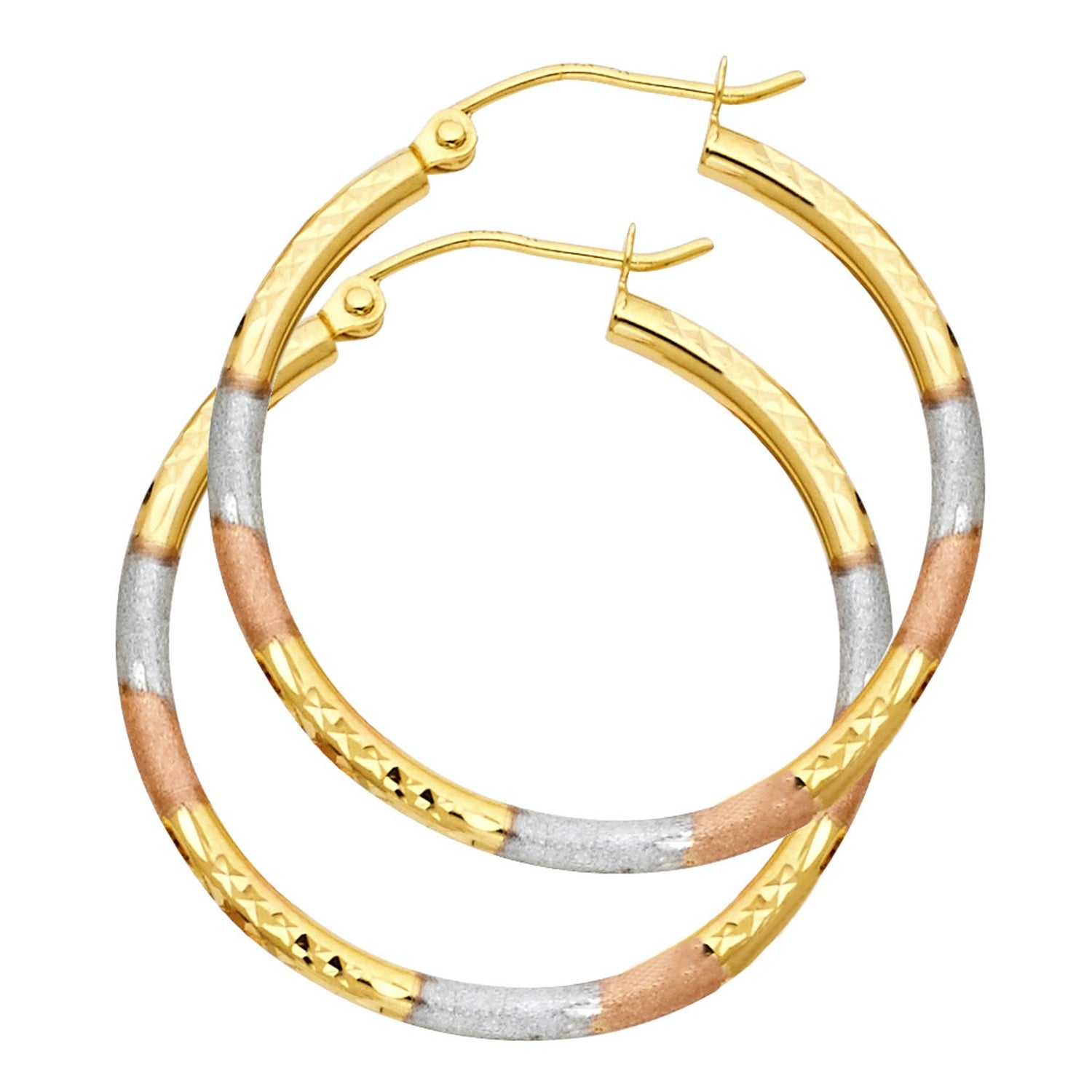 14K 3C 2MM RD TUBE DC RD HOOP (30MM)