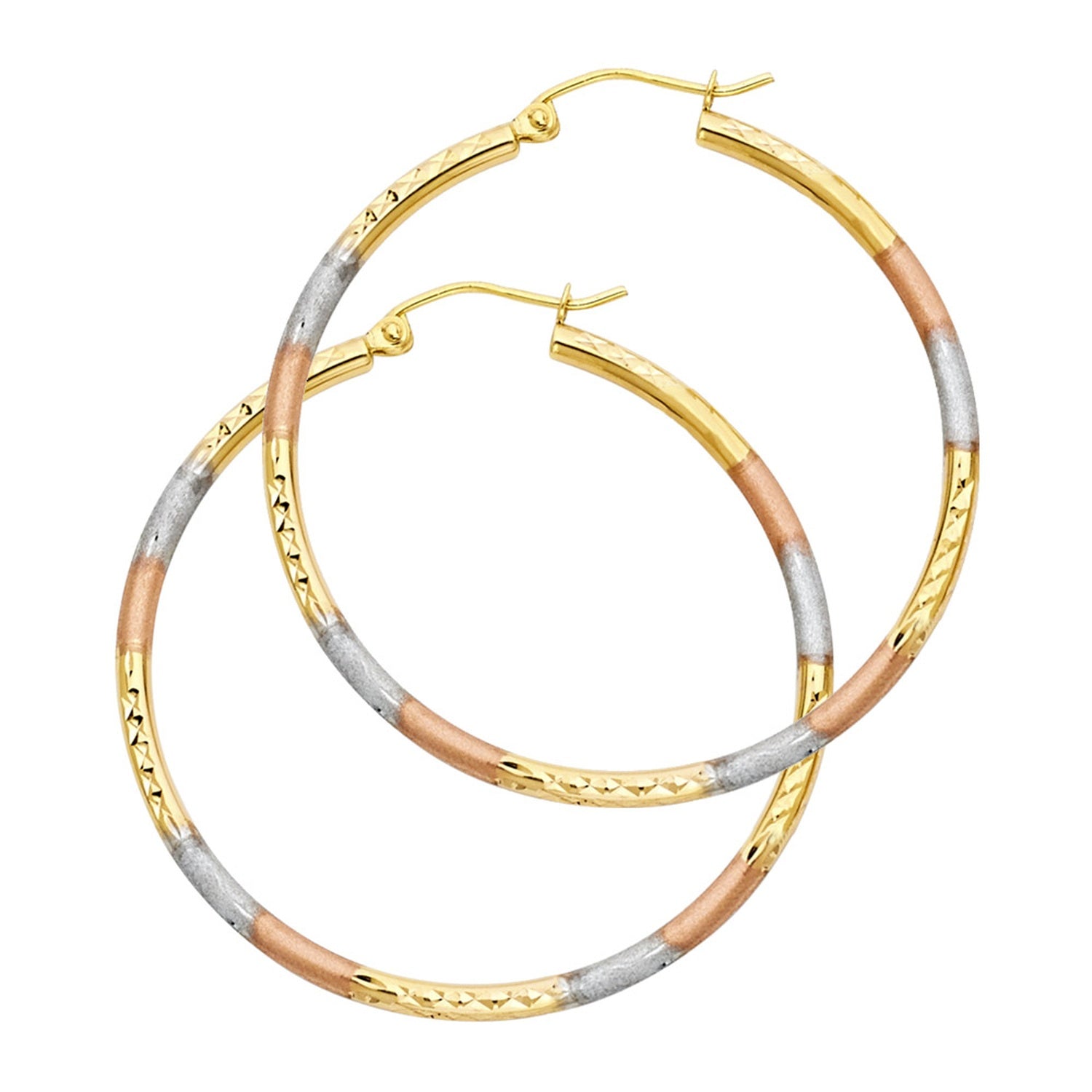 14K 3C 2MM RD TUBE DC RD HOOP (35MM)