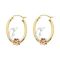 14K 3C SM F-EAR WITH HRT DOLPHIN