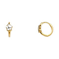 14K 2T FLOWER HUGGIES