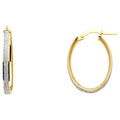 14KY SPARK OVAL HOOPS (20MM)