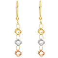 14K 3C PERFORATED 3BALL HANG EA (3C)