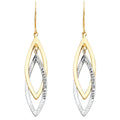 14K 2T HOL DESIGN TUBE EAR