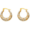 14K 2T FANCY SHRIMP EARRING