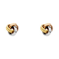 14K 3C LOVE KNOT EARRING