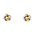 14K 2T LOVE KNUT EARRING