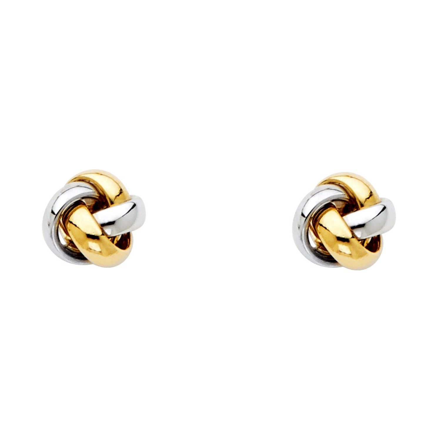 14K 2T LOVE KNUT EARRING