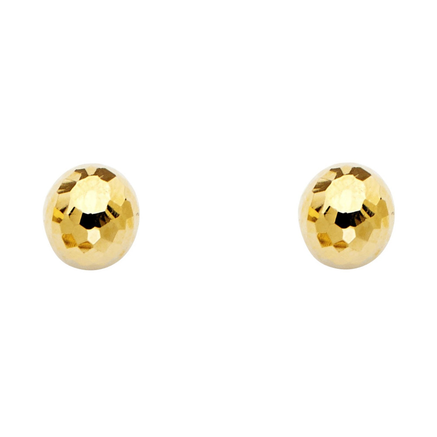 14KY 8MM D-BALL EAR W/PB