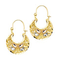 14K 3C FLOWER BASKET EARRING
