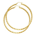 14KY 3MM DC HOOP EARRING
