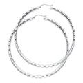 14KW 3MM DC HOOP EARRING