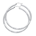 14KW 3MM BUD DC HOOP EARRING