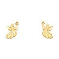14KY SM ANGEL POST EAR