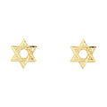 14KY SM JEWISH STAR POST EAR