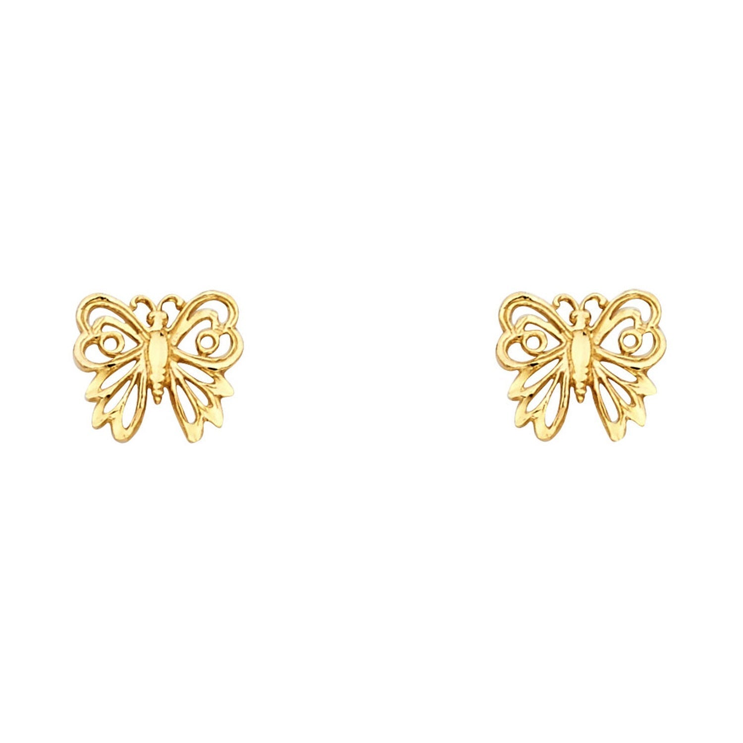14KY SM BUTTER FLY POST EAR