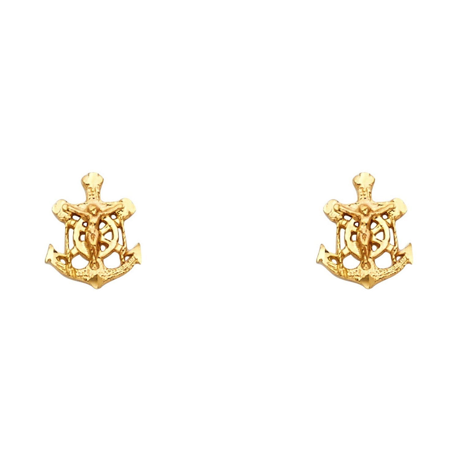 14KY SM ANCHOR POST EAR