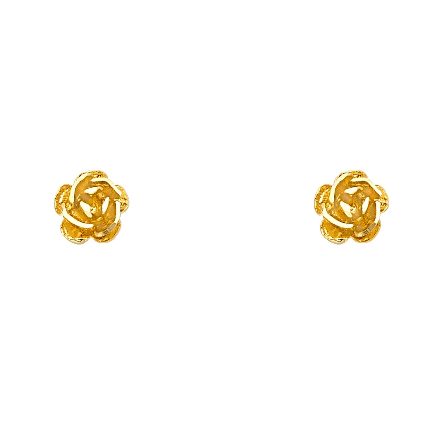14KY SM FLOWER POST EAR
