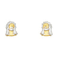 14K 2T JESUS FACE POST EAR