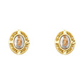 14K 3C GUADALUPE POST EARRING