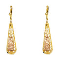 14K 2C G-LUPE T-DROP DANGLE EAR