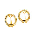 14KY 2 PESOS BOLA EARRING