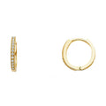 14KY RD CZ PAVE HUGGIES EAR