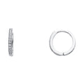 14KW RD CZ PAVE HUGGIES EAR
