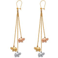 14K 3C HANGING EARRING