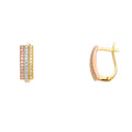 14K 3C FANCY CZ EARRING