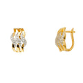 14K 2T FANCY CZ EARRING