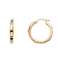 14KY Hoop Earring w/Screw